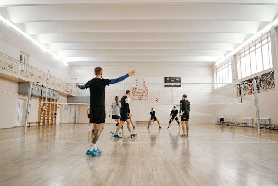 beginner volleyball practice girls gym lifestyle