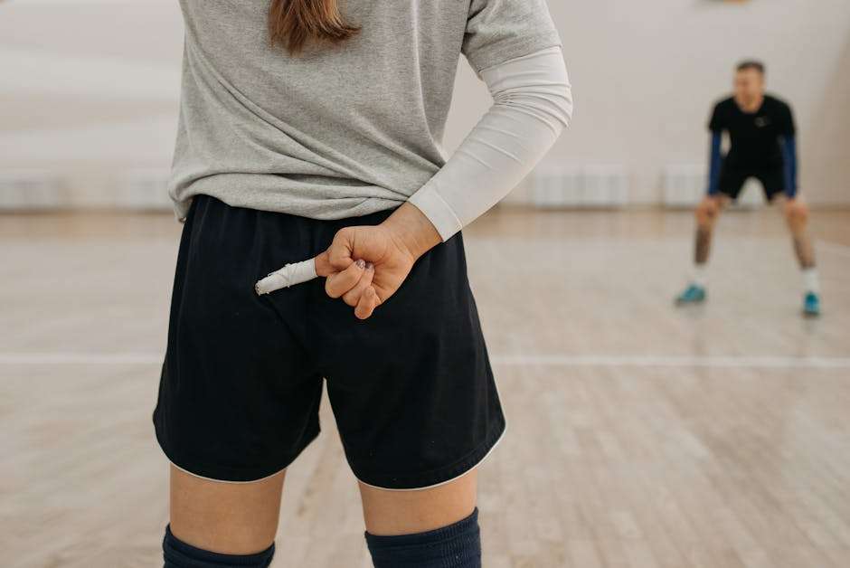 female volleyball player nervous game mindset