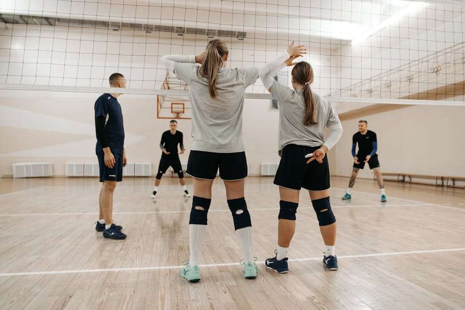 volleyball coach teaching team communication